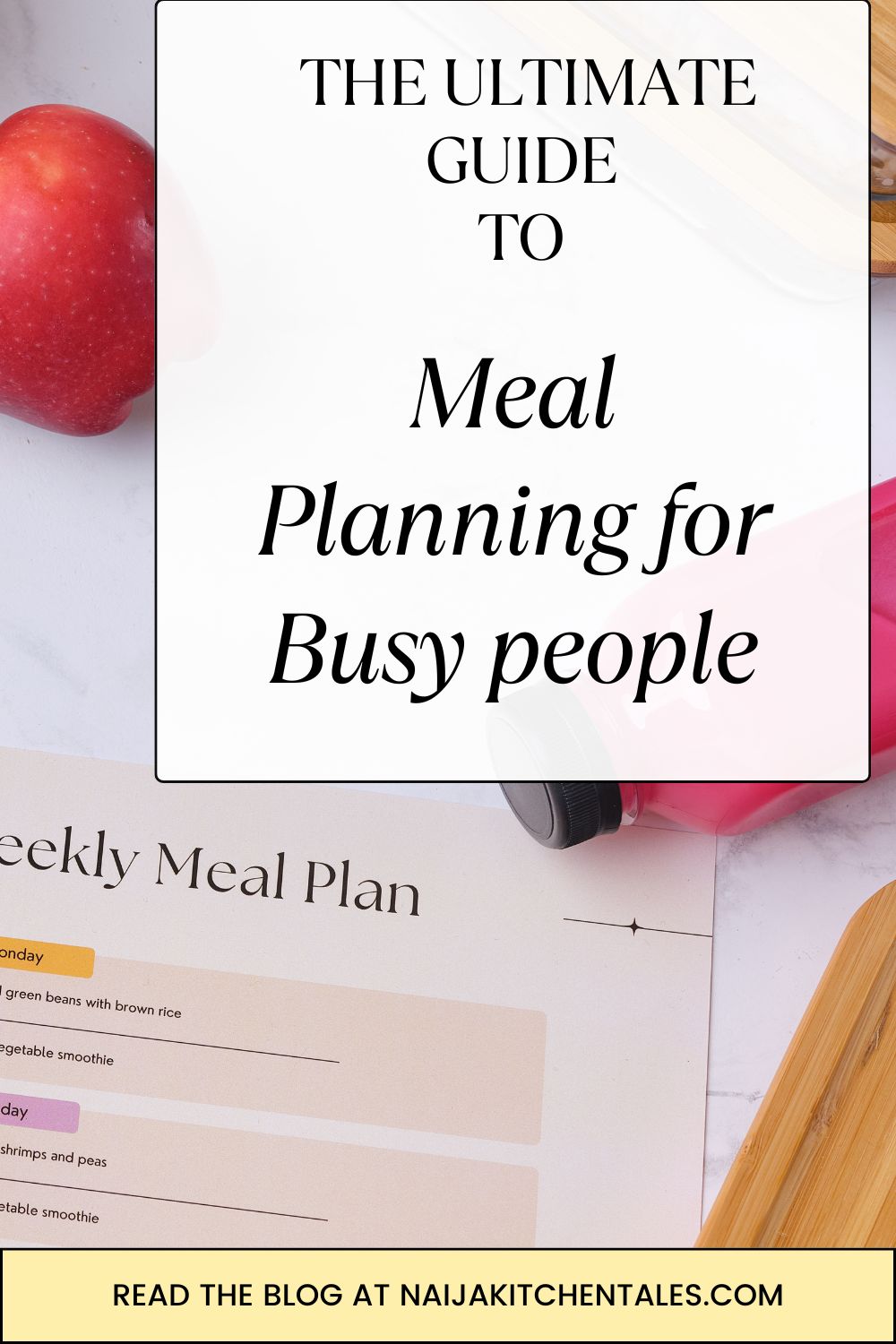 Meal Planning tips for busy people