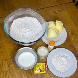 the Nigerian chicken pie ingredients for the dough