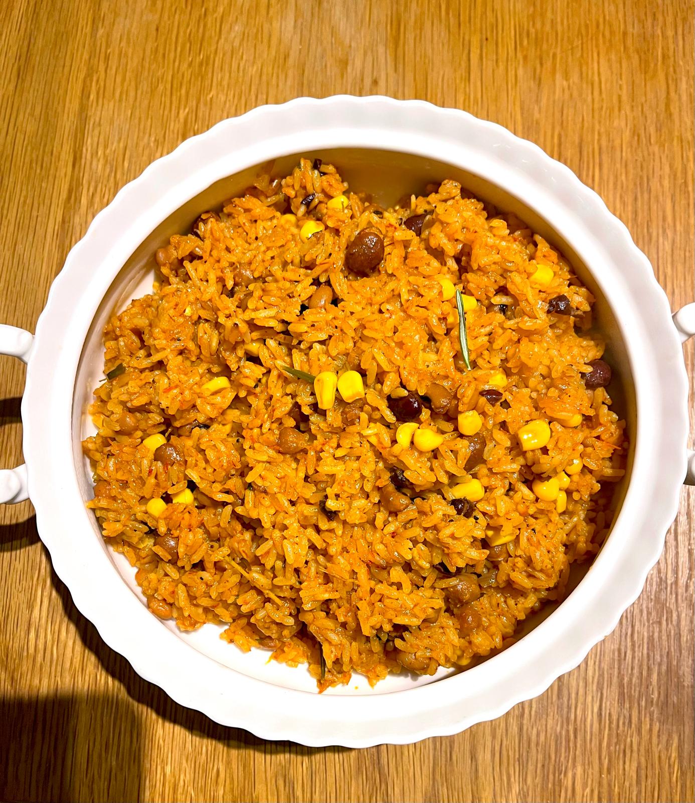 smoky Nigerian jollof rice; the party jollof rice