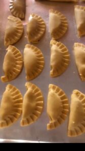 Nigerian meat pie ready for baking